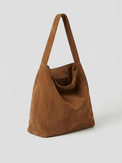 Bolso tote de ante