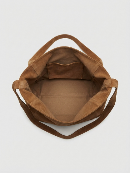 Bolso tote de ante