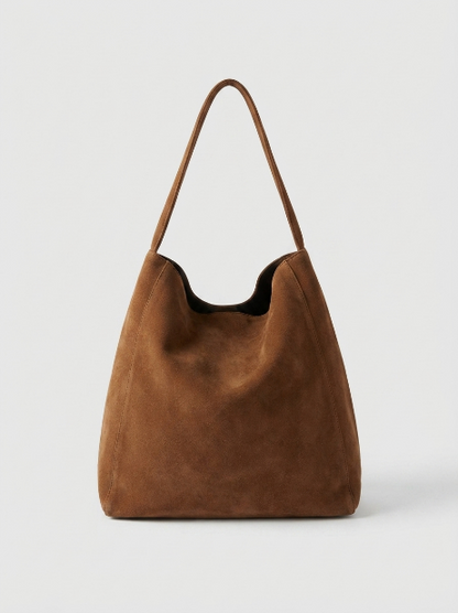 Bolso tote de ante