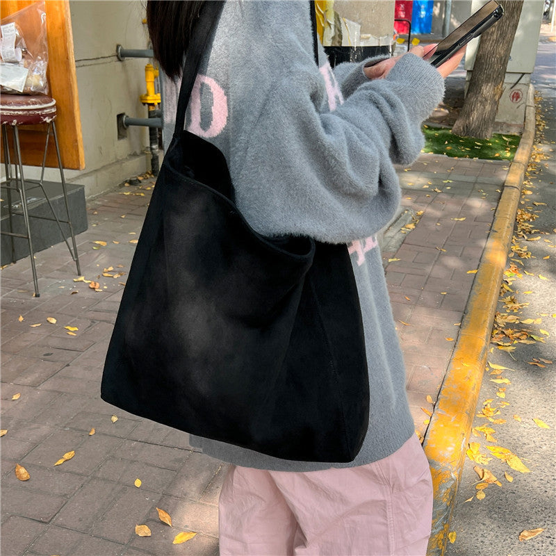 Bolso tote de ante