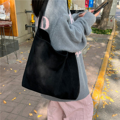 Bolso tote de ante